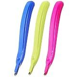 ZZTX 3 PCS Professional Magnetic Staple Remover Puller Staples Remover Staple Removal Tool for School Office Home(Blue, Rose, Green)