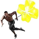 Running Speed Chute Resistance Parachute 56 inch Powerchute Umbrella Training Sprint Power Soccer Trainer for Runner, Football, Soccer Drilling