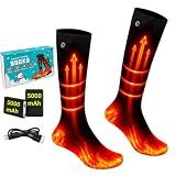 Heated Socks for Men Women Rechargeable, 4 Heat Settings