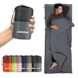 JAICOM Sleeping Bag Liner, Travel Sheets & Adult Sleep Sack, Ultralight and Portable Summer Sleeping Bag - Ideal for Backpacking, Hotels and Hostels, Business Trips, Camping