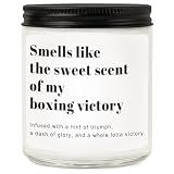 RIZOOCE Funny Boxing Gifts for Men Women, Boxing Coach Scented Candle