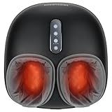 Medcursor Foot Massager with Heat - Shiatsu Feet Massage Machine Delivers Relief for Tired Muscles & Plantar, Deep Kneading Therapy, Multi-Level Settings for Home, Office Use, Size up to 13"