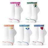 Jeasona Pickleball Socks for Women 5 Pairs