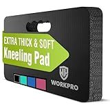 WORKPRO Extra Thick Kneeling Pad, Soft NBR Foam Cushioning for Knee, Large Foam Kneeler Mat for Gardening, Bathing Baby, Exercise, Workout Supplies, 17.5 x 11 x 1.5 in, Black