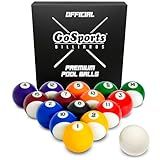 GoSports Regulation Pool Balls for Pool Table – Premium Set of 16 Billiard Balls, Professional Pool Table Balls Set