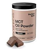 Perfect Keto MCT Oil Supplement Powder, Chocolate | 30 Servings