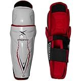 TronX Force Senior Adult Ice Hockey Shin Guards (16 Inch - 6'0" - 6'2")