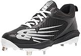 New Balance mens Fuelcell 4040 V6 Metal Baseball Shoe, Black/White, 5.5 Wide US