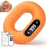 Grip Strength Trainer with Smart Bluetooth APP, Countable Hand Extension Exerciser for Muscle Building and Injury Recover, Portable Hand Exerciser at Office, School and Home Use, Silicone