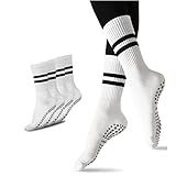 Flydo Yoga Socks Pilates for Women with Grips, Non-Slip Socks for Pilates, Barre, Ballet, Fitness,Dance, Workout