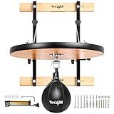 Yes4All 24 inches Adjustable Speed Bag Platform with Upgraded Speed Balls, Wall Mount Punching Bag Boxing Training Full Kit