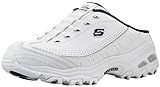 Skechers Women's D Lites Bright Sky Sneakers, White/Navy, 10 M US