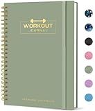 Taja Fitness Workout Journal & Log Book for Women & Men, Fitness Planner