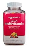 Amazon Basics Women's Multivitamin, Mixed Berry Flavor, Vegetarian & Gluten-Free, 300 Gummies (150 Servings) (Previously Solimo)