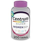 Centrum Silver Women's Multivitamin for Women 50 Plus, Multivitamin/Multimineral Supplement with Vitamin D3, B Vitamins, Non-GMO Ingredients, Supports Memory and Cognition in Older Adults - 200 Ct