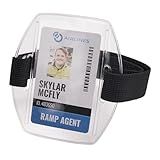 Ergodyne Squids 3386 Vinyl Arm Band ID/Badge Holder, Black