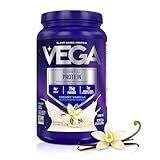 Vega Essential Protein – 25g Plant Based Protein Powder, Creamy Vanilla, Vegan for a Dairy-Free Vanilla Shake – Large Tub, 32.5oz (20 Servings)