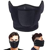Balaclava Half Face Mask Adjustable Fastener Windproof Men Women for Skiing Snowboarding Motorcycling Winter Face Mask Outdoor Sports Highly Breathable (Half-face)