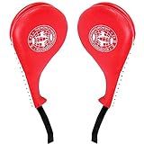 BREADEEP 2 Pack Taekwondo Kick Pads, Kicking Target Pads for TKD Karate Martial Arts Strike Kickboxing Training Muay Thai MMA Fight Gear