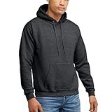 Hanes mens Pullover Ecosmart Hooded Sweatshirt Hoody, Charcoal Heather, X-Large US