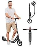 Scooter for Adults –Adult Scooter,Folding, Adjustable Height, Big Wheels, Lightweight All-Aluminum Frame | Suitable for Teens 12+ | 265lbs Weight Limit,Kick Scooter