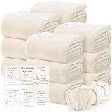 Moukeren 12 Pcs Employee Appreciation Gifts 50x60 Inches Teacher Appreciation Gifts Throw Blankets Bulk for Nurse Teachers Coworkers Volunteers Team Staff Friends with 6 Different Motivational Quotes