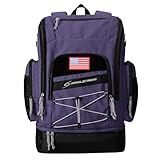 Maelstrom Swim Backpack,35L Swimming Bag with Separate Shoes Compartment,Swim Gear Bag for Beach,Athlete Sports Gym Rucksack for Men and Women (Purple)