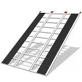 85" x 54" Aluminum Foldable Ramp, Snowmobile Loading Ramp with Wide Glides, Loading Ramps, 1500 LBS Capacity Loading Ramps with Straps for ATV/Motorcycle/Trailer