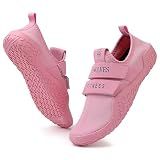 Skerxut Fitness Shoes Deadlift Shoes Cross-Trainer Sneakers for Men and Women (Pink, 8 Men/9 Women)