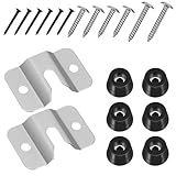 Darts Board Mounting Bracket Kit, Portable Dartboard Holder Wall Mount Hanger Bracket with Screws, Nails and Stabilisers, Darts Screw Hook Set Games Accessories for Hanging Dartboard