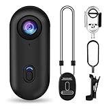 i3 4K Thumb Action Camera,Tiny Size,Mount Anywhere,Small Body Camera with Spring Clip,Vlogging,Hands-Free POV Recording,Helmet Cam for Cycling,Motorcycle