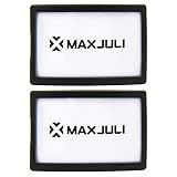 MAXJULI Ski Goggles Pass Holder 2 Pack (Black+Black-)