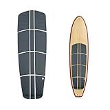 UPSURF SUP Deck Pad Surf EVA 3M Glue Skidproof Top Stand Up Paddle Board SUP Deck Traction Pad Diamond Plate Pattern (Grey)