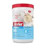 SlimFast Meal Replacement Powder, Original French Vanilla, Weight Loss Shake Mix, 10g of Protein, 22 Servings (Packaging May Vary)