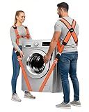 Ytonet Moving Straps, 2-Person Lifting and Moving System, X-Shaped Back Padded Movings Straps for Lifting Appliance, Furniture Strap Move Heavy Objects Up to 800lbs for Mattresses, Refrigerator, Sofa