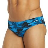Sporti HydroLast Men's Camo Water Polo Brief - Blue Multi - 30