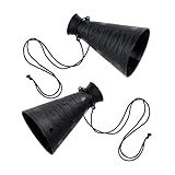 Beistle Action Cut Megaphone Awards Night Decorations, Costume Accessory, Party Prop, 6", Black
