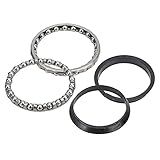 Steering Ball Bearing, Steel 37mm/1.5in Electric Scooter Steering Ball Bearing with Washer Fork Bearing Part