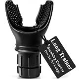 EXPAND-A-LUNG | Breathing Exercise Fitness Trainer | Inspiratory Muscle Strength Tool | Breathe Easier with Stronger Lungs | Dual-Way Inhale-Exhale Adjustable Resistance Settings