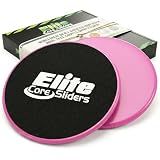 Elite Sportz Core Sliders For Working Out | Dual Sided Home Core Workout Equipment For Carpet & Hardwood Floors | Gliders for Exercising - Travel Workout Equipment For Athlete - Fitness Sliders