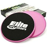 Elite Sportz Core Sliders For Working Out | Dual Sided Home Core Workout Equipment For Carpet & Hardwood Floors | Gliders for Exercising - Travel Workout Equipment For Athlete - Fitness Sliders