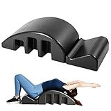 DOLOKEE Spine Corrector Pilates, S Curve for Balance Pilates Spine Corrector Equipment Core Strengthening and Back Pain Relief (Black)