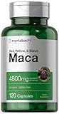 Horbäach Maca Root Capsules for Men and Women | 120 Pills | High Potency Extract | Non-GMO and Gluten Free Formula