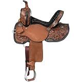 Tough 1 Royal King Hawley Barrel Saddle 12in Brown/