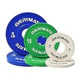 EVERYMATE Change Weight Plates Set 1.25LB, 2.5LB, 5LB, 17.5LB Fractional Bumper Plate for Cross Training and Olympic Weightlifting