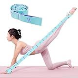 Xensamy 11 Loops Stretch band - Yoga, Pilates, Ballet, and Physical Therapy Stretching strap for Flexibility, Leg Stretching, and Exercise - Durable Stretching equipment for Dance and Fitness
