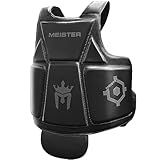 Meister Body Armor - MMA & Boxing Chest Guard w/Groin Protector - Black - Adult Large