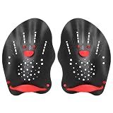 Hianjoo Swimming Hand Paddles for Junior and Adult, Power Strength Train Swim Paddles for Lap Swimming with Adjustable Straps, Swim Fins Pool Exercise Accessories for Novice and Professional Use