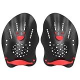 Hianjoo Swimming Hand Paddles for Junior and Adult, Power Strength Train Swim Paddles for Lap Swimming with Adjustable Straps, Swim Fins Pool Exercise Accessories for Novice and Professional Use