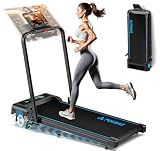 FOUSAE Treadmills for Home, App Compatible, 5 in 1 7.5MPH Foldable Treadmill with 10% Incline, 3.0HP Brushless Drive, 12 HIIT Programs, Full Screen LED Display, Remote Control, 400 LBS Weight Capacity